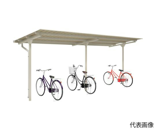 ダイケン 自転車ルーフ 直線屋根中央柱 高耐食仕様 連結型 通常タイプ 屋根間口2550mm 1台 CYTFKR2520US【大型商品の為代引不可】