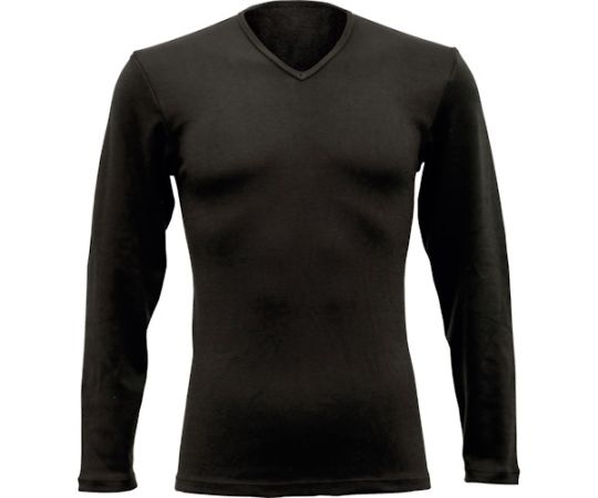 リベルタ サーモワン Vネック長袖 メンズ/BLK（L） 1着 TO-26100001