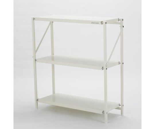 エスコ 830x300x900mm/3段ラック棚(折畳式) 1台 EA976AV-26