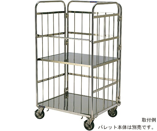 テックサス ステンレスロールボックスパレット用滑りだし棚 1枚 TN-4F 衛生日用品・衛生医療品-医薬品・コンタクト・介護