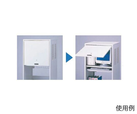 エスコ 730x700x1250mm ＰＣラック 1台 EA954HC-173