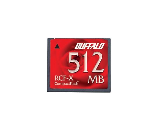 BUFFALO コンパクトフラッシュ　ハイコストパフォーマンスモデル　512MB 1個 RCF-X512MY