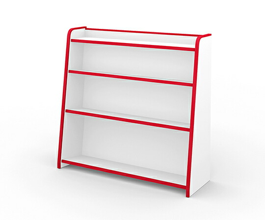 充英アート EVAキッズ ほんだな 約933×310×900mm レッド 1個 GR-93HR【大型商品の為代引不可】