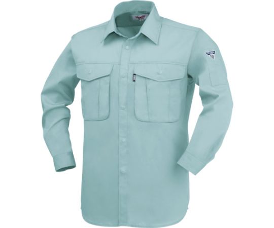 ジーベック 長袖シャツ グリーン L 1着 1293-60-L