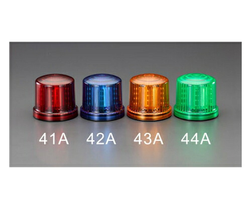 エスコ [単3x4本] ＬＥＤ回転灯(緑色) 1個 EA983FS-44A
