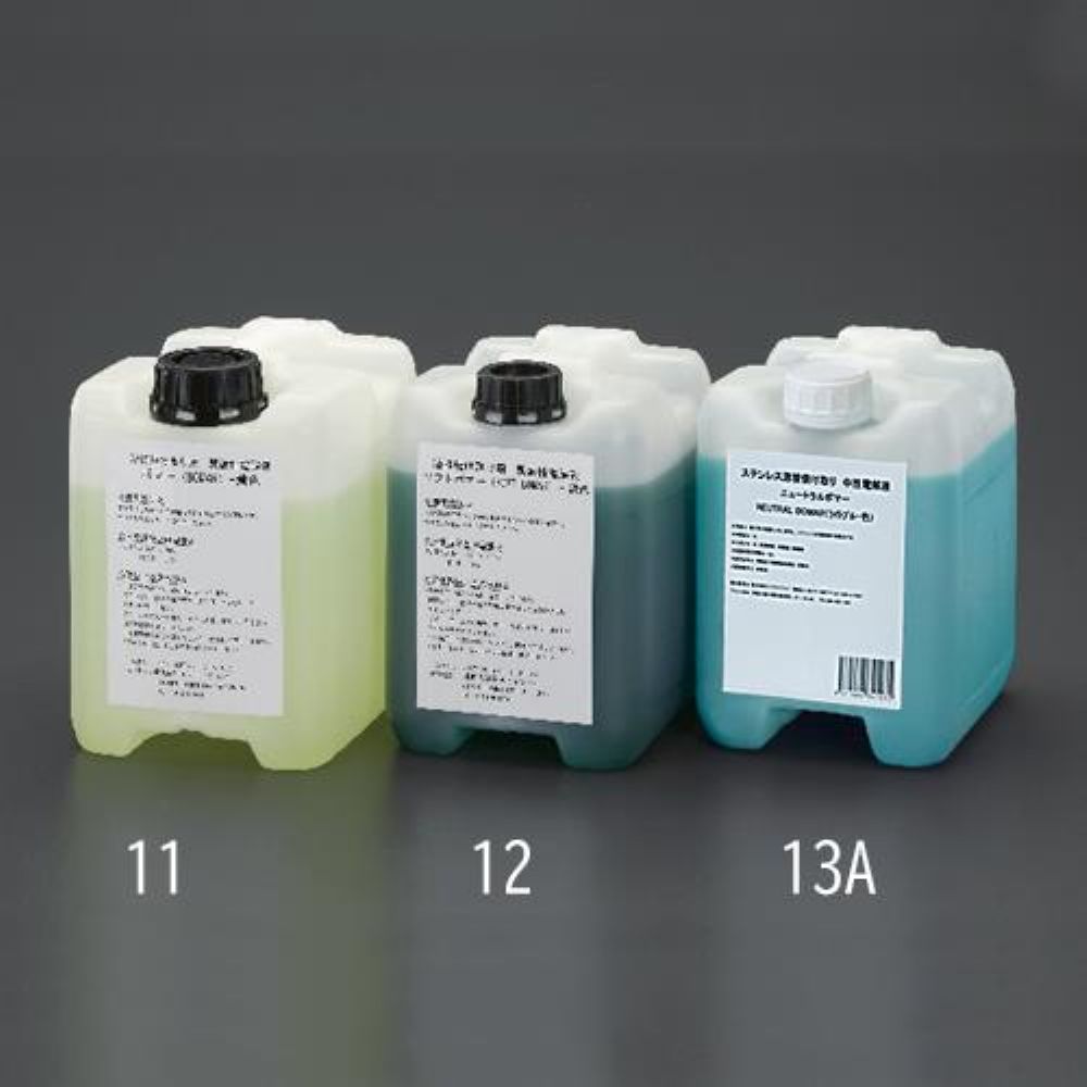 エスコ ５L 電解液 (弱酸性･緑) 1個 EA315SN-12
