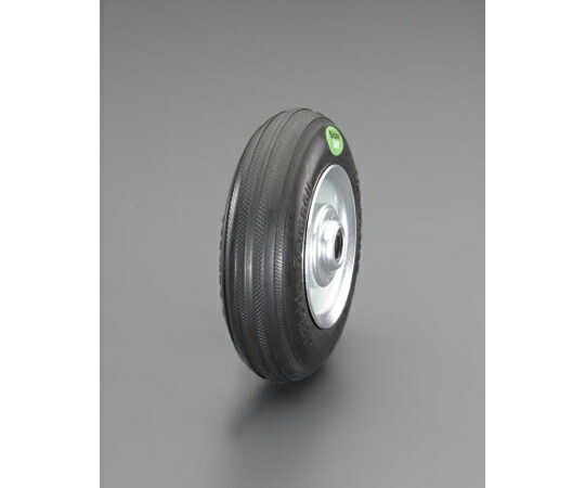 エスコ 250x60mm 車輪(ｿﾌﾄﾗﾊﾞｰﾀｲﾔ/ｽﾁｰﾙﾘﾑ) 1個 EA986MG-14
