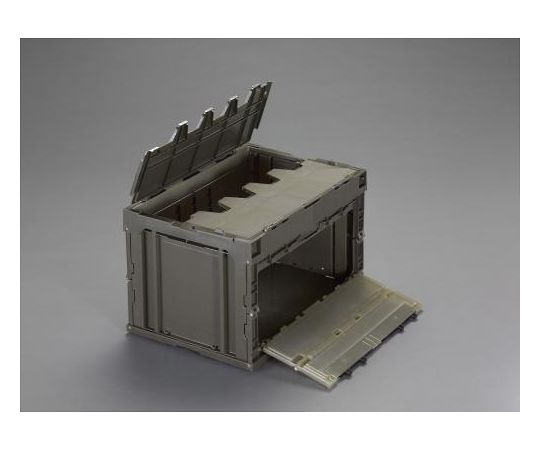 エスコ 538x366x334mm/49.7L 折畳ｺﾝﾃﾅ(OD蓋扉付5個 1セット EA506AA-22E
