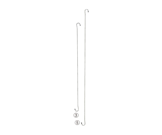 ストア・エキスプレス ロングSカン ステンレス L100cm 2本 1セット(2本入) 61-753-91-2
