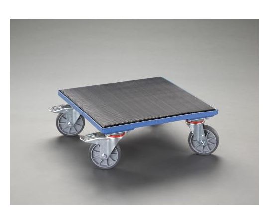 エスコ 500x500mm/400Kg ドーリー(木製/ｺﾞﾑ張) 1台 EA520AD-15