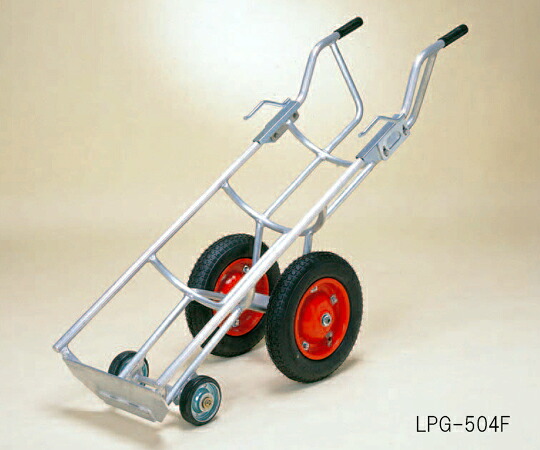 ハラックス タフボーイ LPガスボンベ運搬台車 2輪 アオリ用フック付き 1台 LPG-502F【大型商品の為代引不可】
