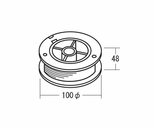 エスコ φ0.8mmx140m フラックス入ワイヤ(ｽﾃﾝﾚｽ) 1巻 EA315HB-12