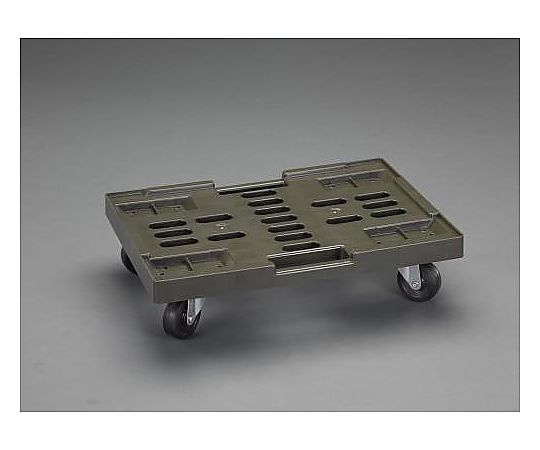 エスコ 534x370mm/150kg ｺﾝﾃﾅｷｬﾘｰ(OD色/50L用) 1個 EA520AB-15