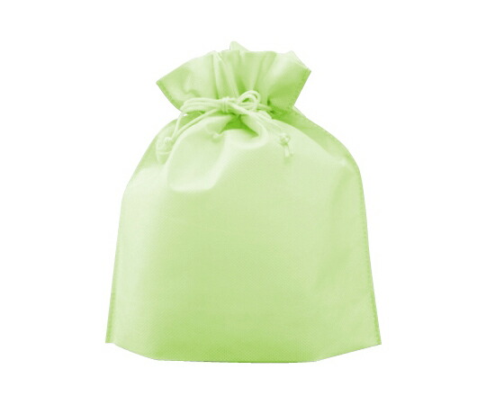 三和 不織布巾着 （大）パステルグリーン 1ケース(1000枚入) 1ケース(1000枚入) SW2528-7