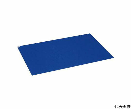 ミドリ安全 ミドリ粘着マットR ブルー 600×1200mm（30シート×8セット） 1ケース(30シート×8セット入) CD4096070116
