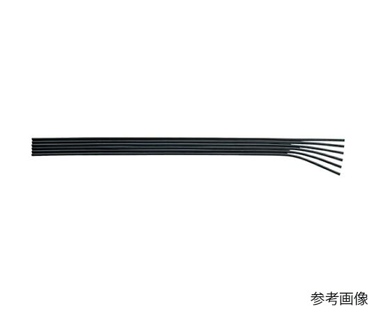 潤工社 平ったい熱電子管UFF 5-4×2.5粍 20m 黒 1巻 UFF-04-5-20