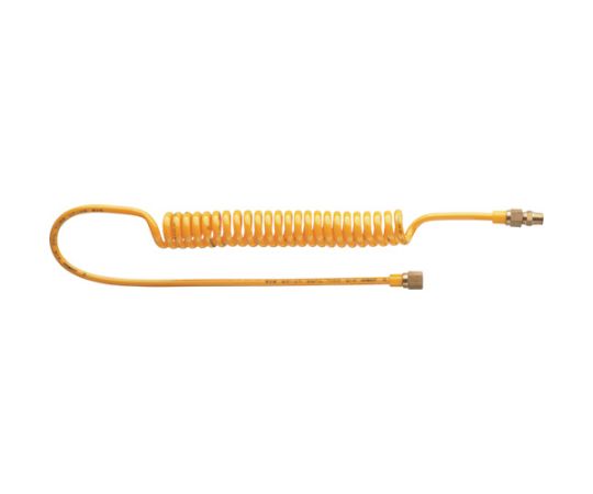 潤工社 エアーコイルチューブセット UTF 1-12X8mm 黄 1本 UTF-12-600L-Y