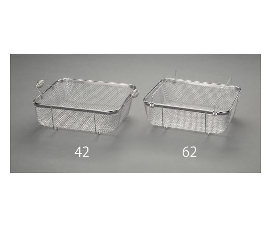 エスコ 340x290x100粍 部分品洗い濯ぎざる(ｽﾃﾝﾚｽ製) 1個 EA992CE-61