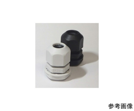 タカチ電機工業 Mネジケーブルグランド（RM型）　ライトグレー　100個入 1袋(100個入) RM10L-6S-P