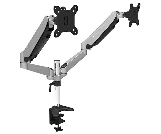 JAPANNEXT モニターアーム ガス式 2画面 クランプ対応 15-32インチ対応 1台 JN-GM324DV