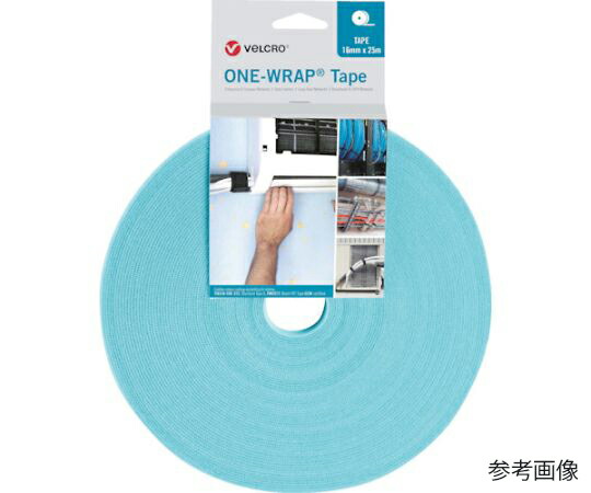 Velcro ? ONE-WRAP? テープ 幅25mm×長さ25m アクア 1巻 VEL-OW64162