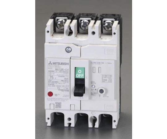 エスコ AC100-440V/ 60A/3極 短絡立ちふさがる器(ﾌﾚｰﾑ100) 1個 EA940MN-41