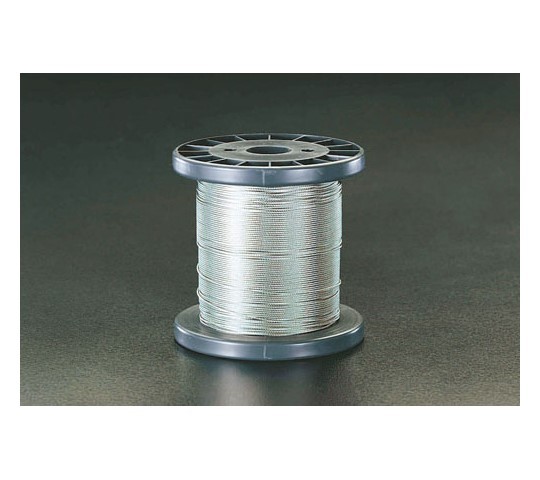エスコ 0.54mmx100m/7x 7 鉄条縄索(ｽﾃﾝﾚｽ製) 1巻 EA628SR-105