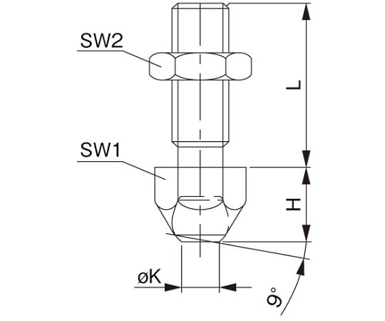 エスコ M20x50粍 仕掛ける螺子釘 1個 EA637CN-120