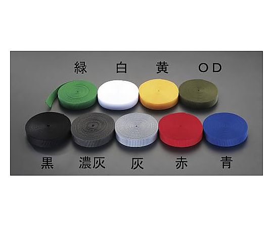 エスコ 30x1.2mm/50m ベルト・平織(PP製・黒) 1巻 EA628PT-73