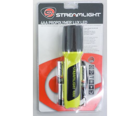 STREAMLIGHT [単3x4本] ﾌﾗｯｼｭﾗｲﾄ/LED(防爆構造･黄/黒) 1個 EA758SB-20Y