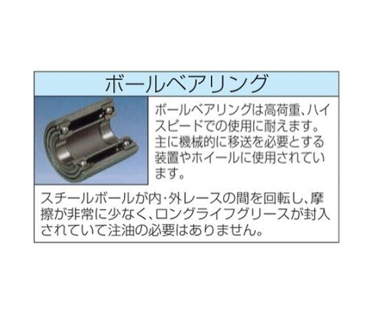 エスコ 125粍 キャスター(自在金具・後輪ﾌﾞﾚｰｷ付) 1個 EA986KG-12
