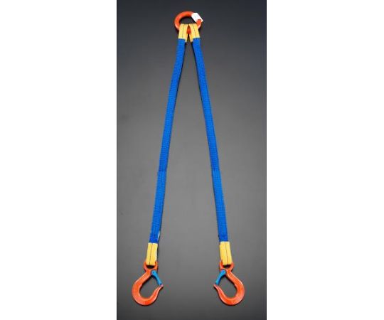エスコ 1.0 tonx1.0m 金具付スリング(２本懸け) 1本 EA981FD-11A