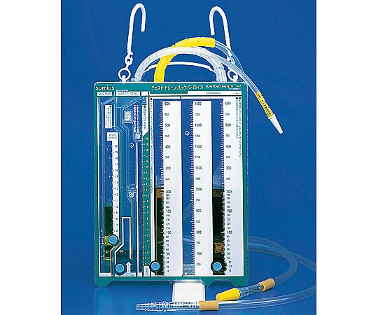SBカワスミ チェストドレーンバック Q-2手合い ケイ素樹脂熱電子管1.3m×2本 1400+600mL 1箱（5個入） 1箱(5個入) MD-89210/83009955