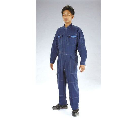 エスコ [Ｍ] 継ぎ切れ進め方服(帯電押しとどめる/ﾈｲﾋﾞｰ) 1着 EA996AC-51