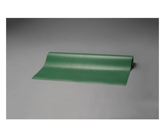 エスコ 1.0x2.0m/3.0粍 天然ゴムつや消し(筋入・緑) 1巻 EA997RA-2