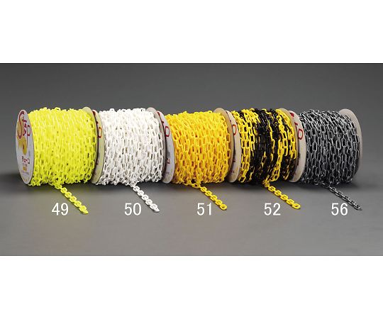エスコ 6.0mmx50m 可塑性物質チェーン店(白) 1巻 EA980A-50
