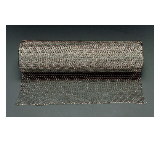 エスコ 0.91x15m/16粍目 亀甲網(ｽﾃﾝﾚｽ製) 1巻 EA952AB-14