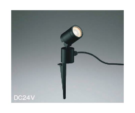 コイズミ照明 住宅・店舗用照明 非調光 電球色 LED一体型 DC24Vスパイクスポットライト 黒色 40W相当 1台 AU92259