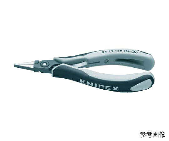 KNIPEX ESD詳しい用ペンチ 半丸 130粍 1丁 3452-130ESD