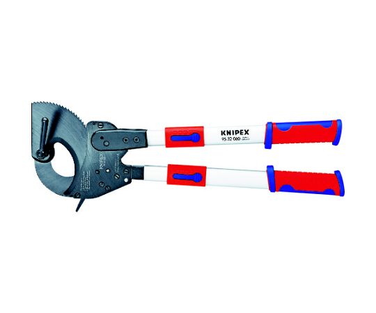 KNIPEX ラチェット式有線テレビ切り手 手持ち部分伸縮幅600-810粍 1丁 9532-060