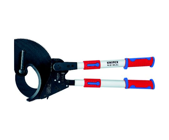 KNIPEX ラチェット式有線テレビ切り手 手持ち部分伸縮幅650-860粍 1丁 9532-100
