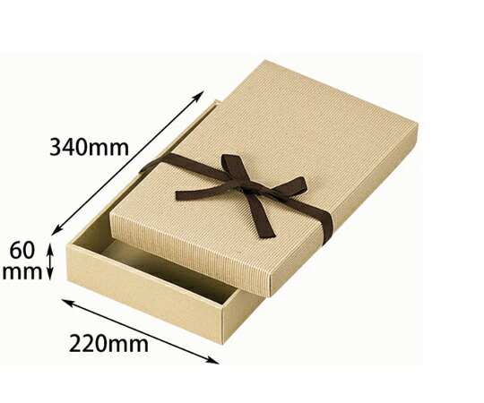 ヤマニパッケージ 差しあげる箱 自然的BOX11号 ヒモ付 100枚 1入れもの(100枚入) 16-17