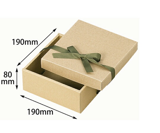 ヤマニパッケージ 差しあげる箱 自然的BOX31号 190角 ヒモ付 100枚 1入れもの(100枚入) 16-31