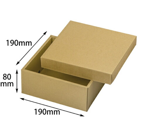 ヤマニパッケージ 呉れて遣る箱 自然的BOX31号 190角 ヒモ無 100枚 1容れもの(100枚入) 16-31N