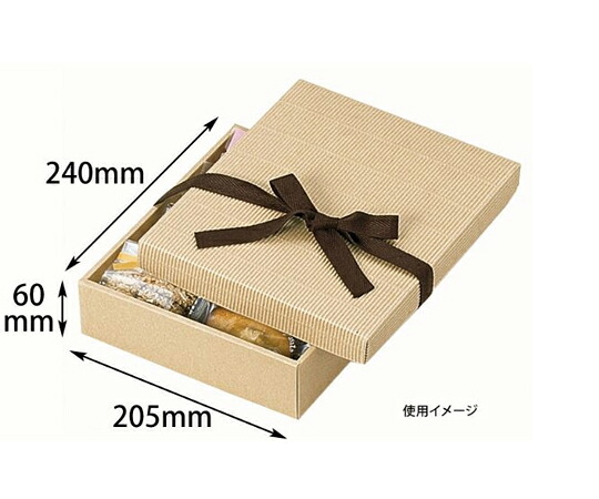 ヤマニパッケージ 呉れて遣る箱 自然的BOX9号 ヒモ付 100枚 1容れもの(100枚入) 16-14