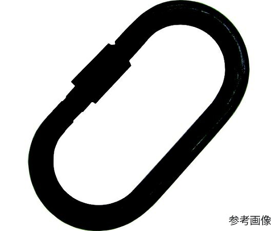 水本機械製作所 ステンレス カラビナ（環付）黒色塗装 線径10mm長さ90mm 1個 K-2MB