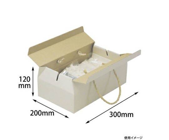 ヤマニパッケージ 贈答箱 ナチュラル手提BOX-L 60枚 1ケース(60枚入) 16-192