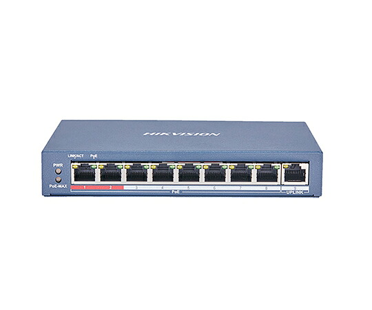 ビットストロング 8ポート Fast Ethernet アンマネージドPoEスイッチ 1個 BS-3E0109P-E