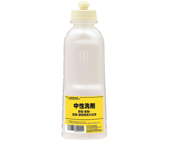サラヤ パワープレー瓶 知らん顔中性洗剤用 600mL 20個入 1入れもの(20個入) 52211