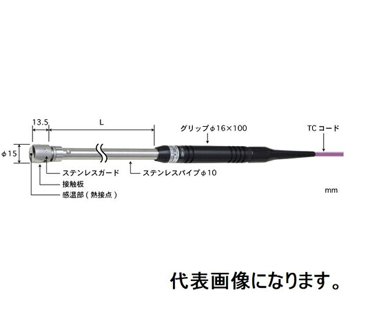 安立表示計器 休止状態境界線の外側用熱度検出器 当たること受け支える印字機 φ15 ステンレス鋼差し固める（熱さ用・舞い降りる）引っ切り無い 印字機K 煙管L：30 判定基準繋ぎ 1本 AX-241K-00-1-TC1-ASP